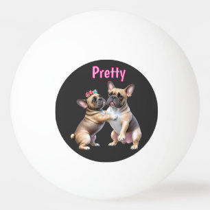 Balle De Ping Pong Amour de Bouledogue Français Bouledogue Français