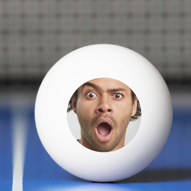 Balle De Ping Pong Amusement Photo Personnalisé (Personalized Photo Fun Ping Pong Ball)