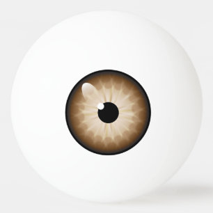 Balle De Ping Pong Amy K Googly Oye Brown Ping Pong Ball