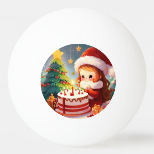 Balle De Ping Pong Anniversaire de Noël (1)