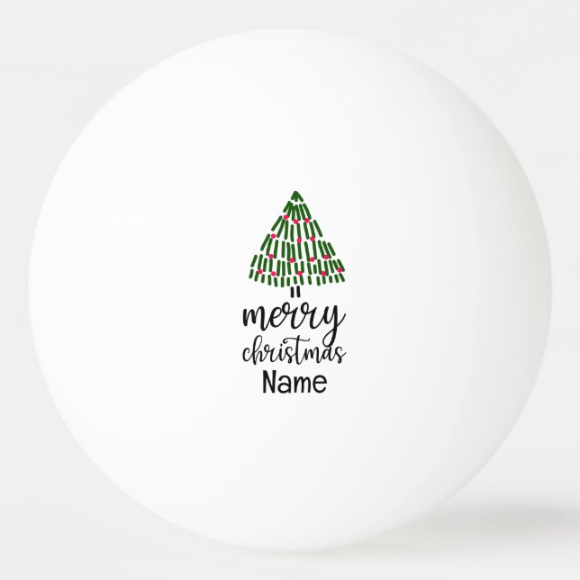 Balle De Ping Pong Arbre de Noël (Devant)