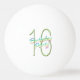Balle De Ping Pong Arc-en-ciel du bonbon 16 et fête d'anniversaire de (Devant)