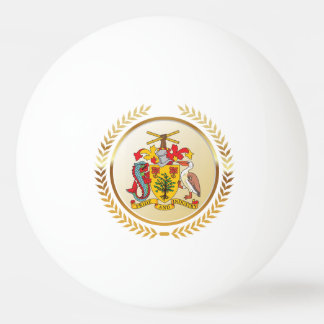Balle De Ping Pong Armoiries de la Barbade