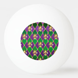 Balle De Ping Pong Arrière - plan de bijoux Mardi Gras