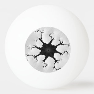 Balle De Ping Pong Art fracturé noir et blanc