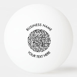 Balle De Ping Pong article promotionnel avec logo QR Code Scan Simple