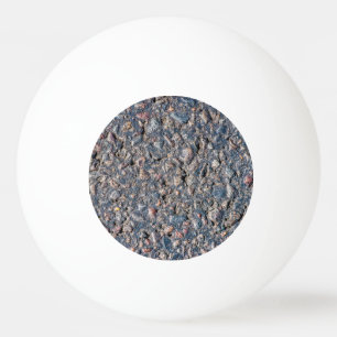 Balle De Ping Pong Asphalte et texture de galets