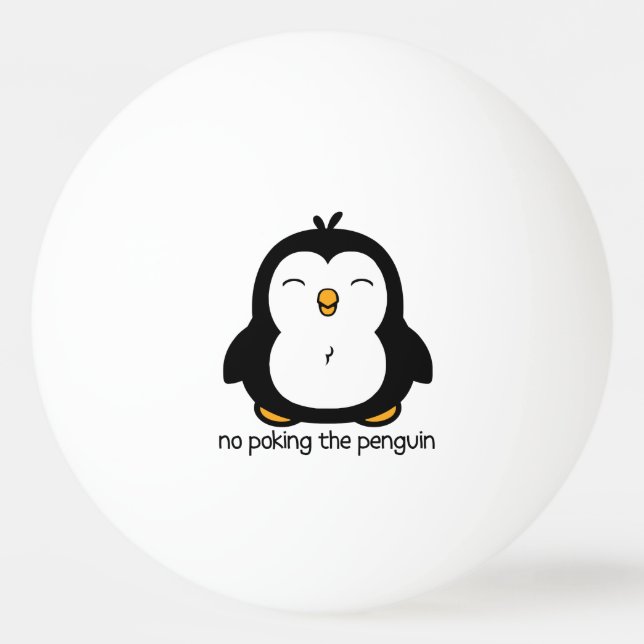 Balle De Ping Pong Aucun pousser le pingouin (Dos)