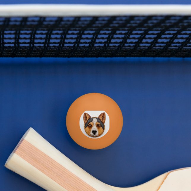 Balle De Ping Pong Australian Cattle Dog 3D inspiré (Tableau)
