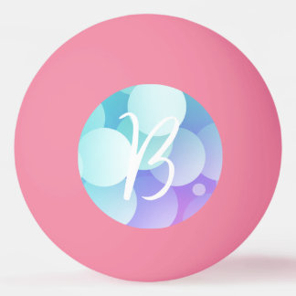 Balle De Ping Pong B Nom initial Bubbles Jeux Paddle Bleu pourpre