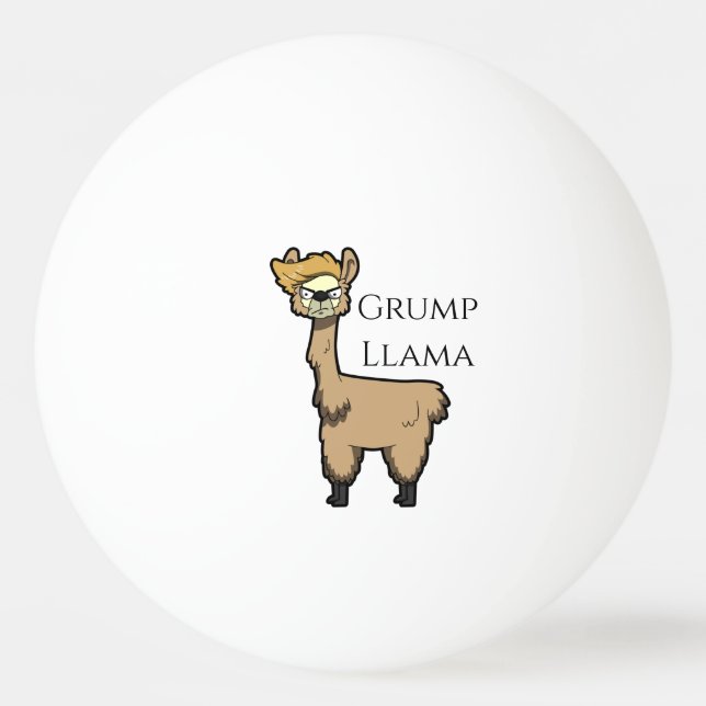 Balle De Ping Pong Bal de ping-pong de Grump Llama (Devant)