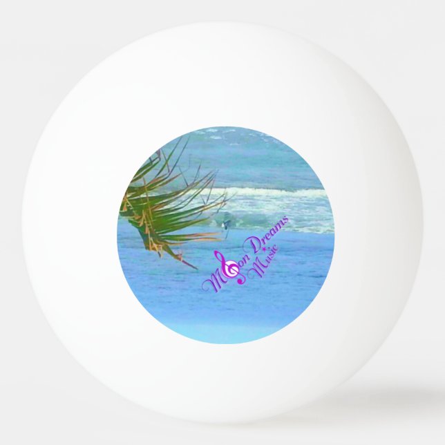 Balle De Ping Pong Bal rose bleu océan (Devant)