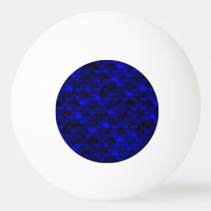 Balle De Ping Pong Balances de sirène bleu foncé tombant