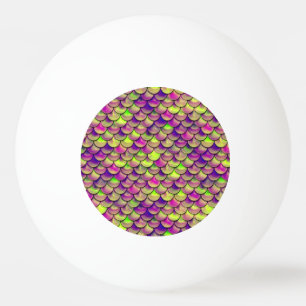 Balle De Ping Pong Balances violettes et vertes