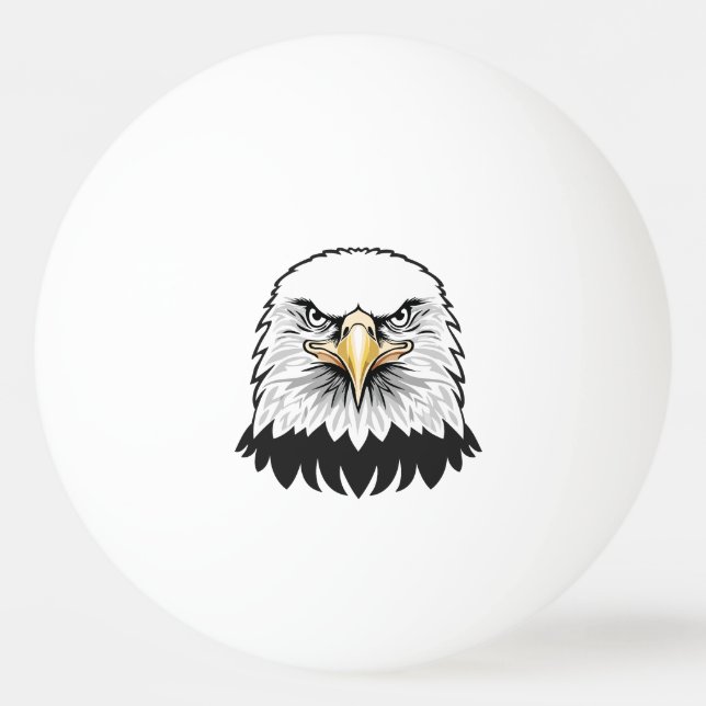 Balle De Ping Pong Bald eagle head (Devant)