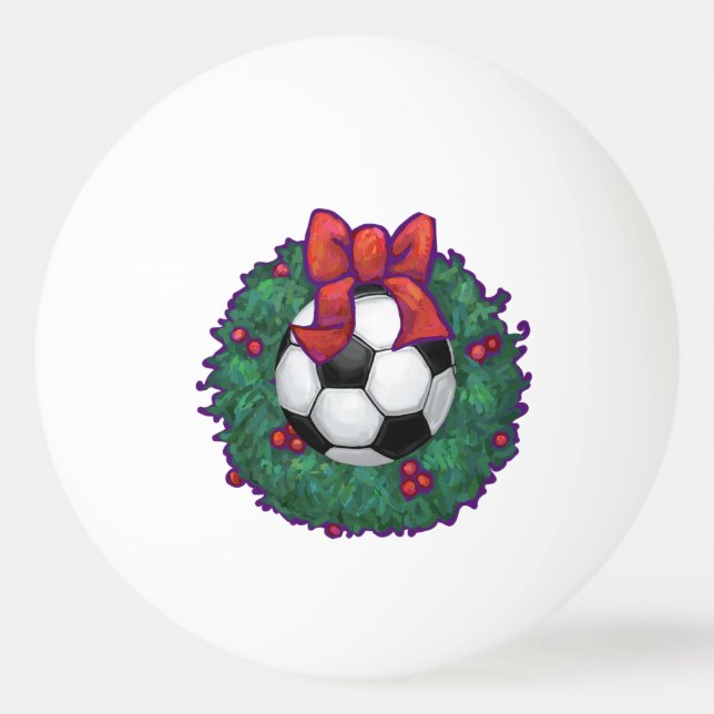 Balle De Ping Pong Balle de football Noël (Dos)