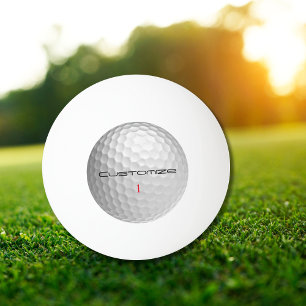 Balle De Ping Pong Balle de golf avec texte et numéro personnalisés