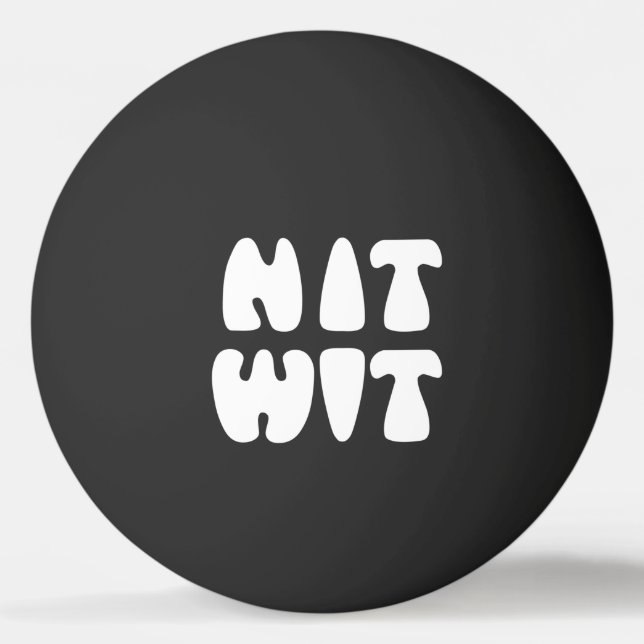 BALLE DE PING PONG BALLE DE PONG DE NITWIT (Devant)