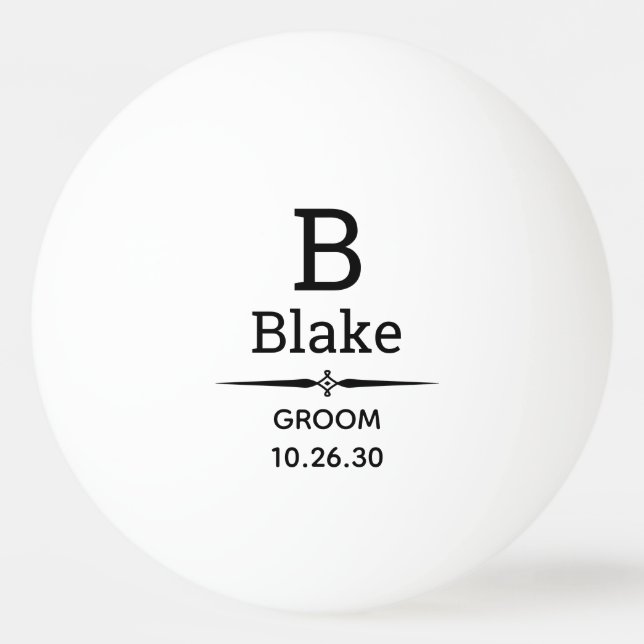 Balle De Ping Pong Balle Monogramme De Ping Pong (Devant)