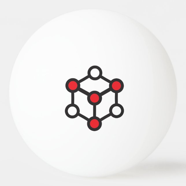 Balle De Ping Pong Balle ping pong Logo Ludodesign (Devant)