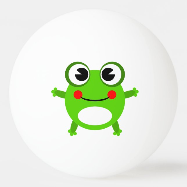 Balle De Ping Pong Bande dessinée mignonne de grenouille (Dos)
