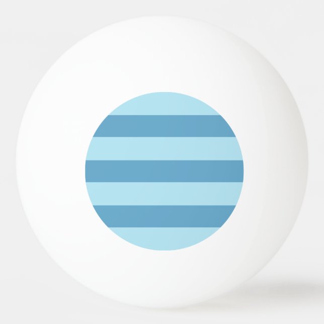 Balle De Ping Pong Bandes aux couleurs de l'océan (Devant)