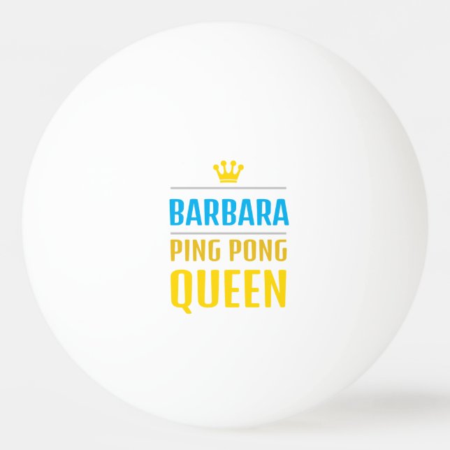 Balle De Ping Pong Barbara (Devant)
