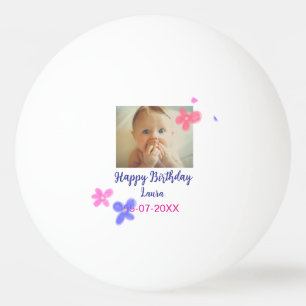 Balle De Ping Pong Bébé enfants 1er anniversaire ajouter le nom date 