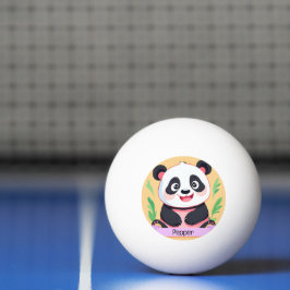 Balle De Ping Pong Bébé mignon Panda Nom personnalisé