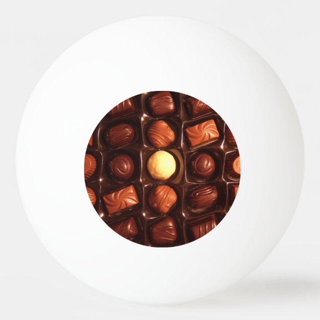 Balle De Ping Pong Belle boîte de chocolats (Devant)