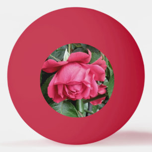 Balle De Ping Pong Belle Rose rouge