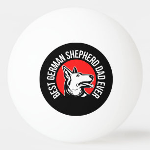 Balle De Ping Pong Berger allemand papa, Chien papa