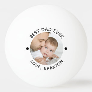 Balle De Ping Pong BEST DAD JAMAIS photo personnalisée