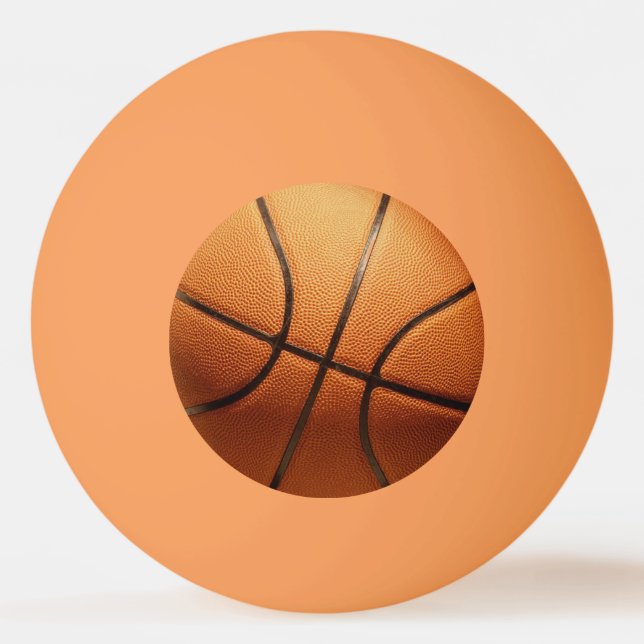 Balle De Ping Pong Big Orange Basketball, (Devant)