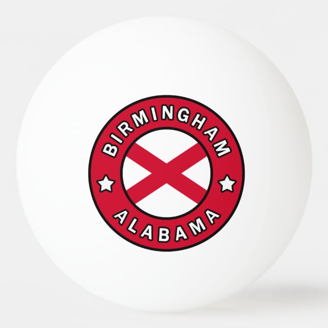 Balle De Ping Pong Birmingham Alabama (Devant)
