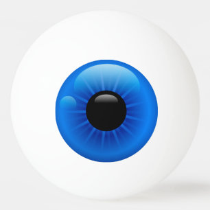 Balle De Ping Pong Blue Eyeball