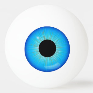 Balle De Ping Pong Blue Iris Eyeball