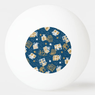 Balle De Ping Pong Boîtes cadeaux de vacances d'hiver Motif