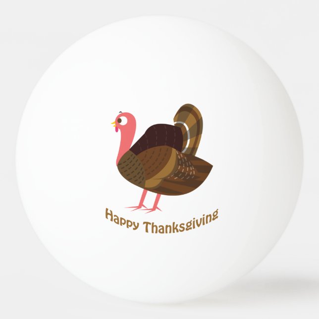 Balle De Ping Pong bon thanksgiving ! Turquie (Devant)