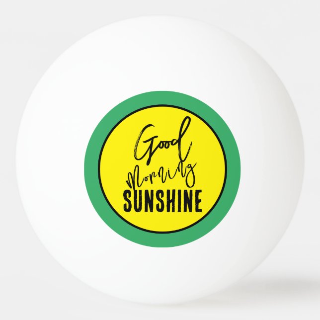 Balle De Ping Pong Bonjour soleil (Devant)