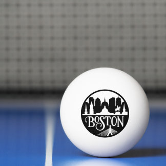 Balle De Ping Pong Boston Skyline