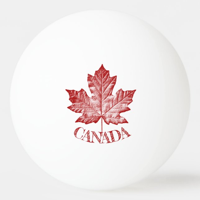 Balle De Ping Pong Boule Canada Ping Pong Personnalisée Boules Canada (Devant)