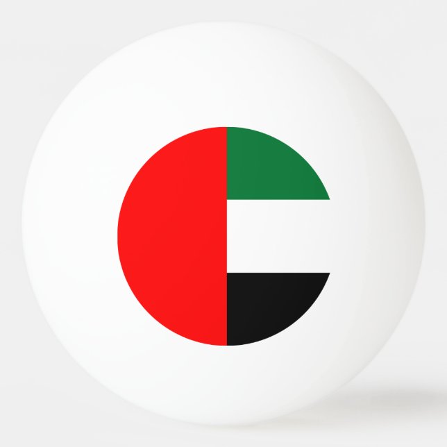 Balle De Ping Pong Boule de ping-pong avec Drapeau des EAU (Devant)