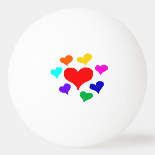 Balle De Ping Pong Boule de ping-pong de coeur