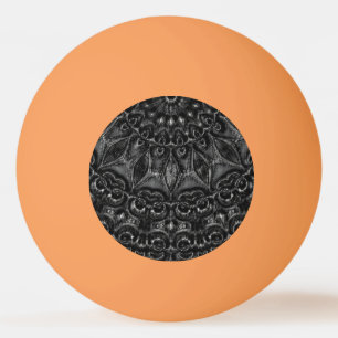 Balle De Ping Pong Boule de ping-pong Mandala Charbon