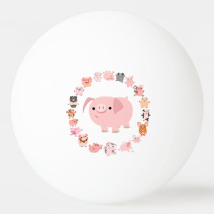 Balle De Ping Pong Boule de ping-pong mignonne de mandala de porc de