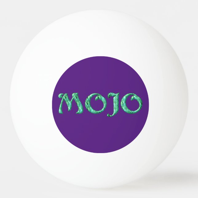 Balle De Ping Pong Boule de ping-pong Mojo vert violet blanc 1 étoile (Devant)