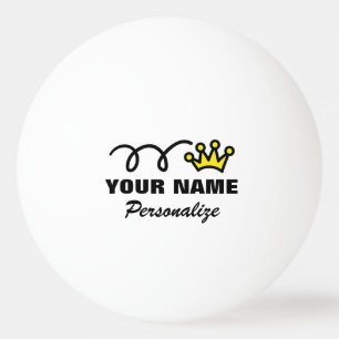 Balle De Ping Pong Boule de ping-pong personnalisée de couronne pour