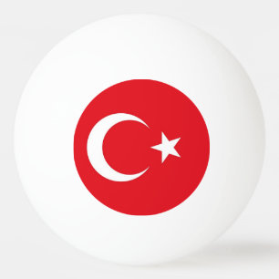 Balle De Ping Pong Boule de ping-pong spéciale avec Drapeau de Turqui