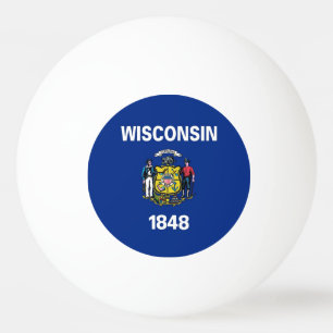 Balle De Ping Pong Boule de ping-pong spéciale avec Drapeau du Wiscon
